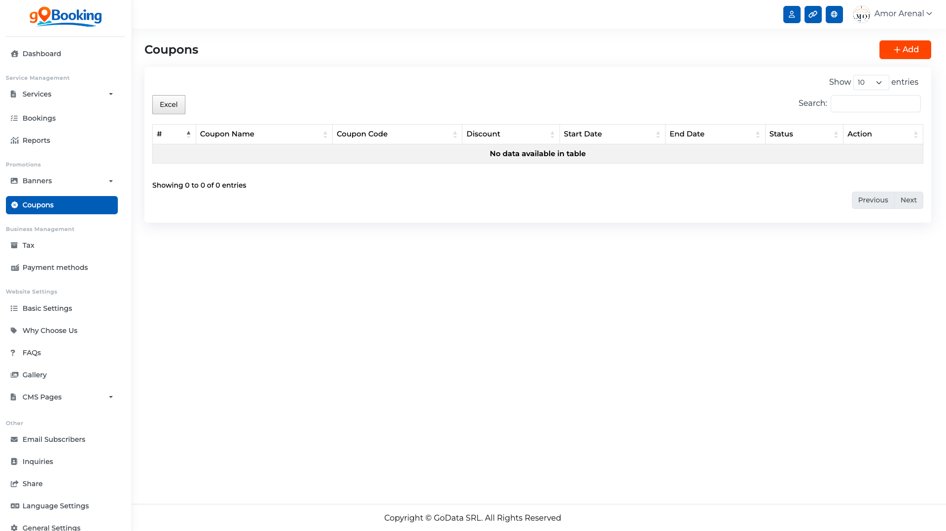Cupones y Categorías